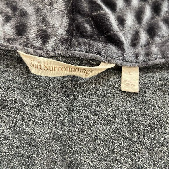 Soft Surroundings Lila Cardigan Sweater Gray Size Large - Picture 4 of 8